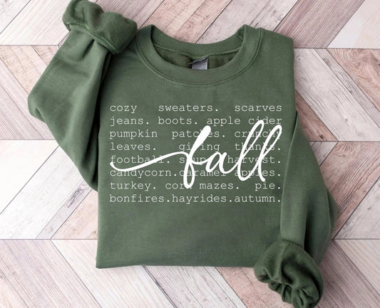 Fall Word Art