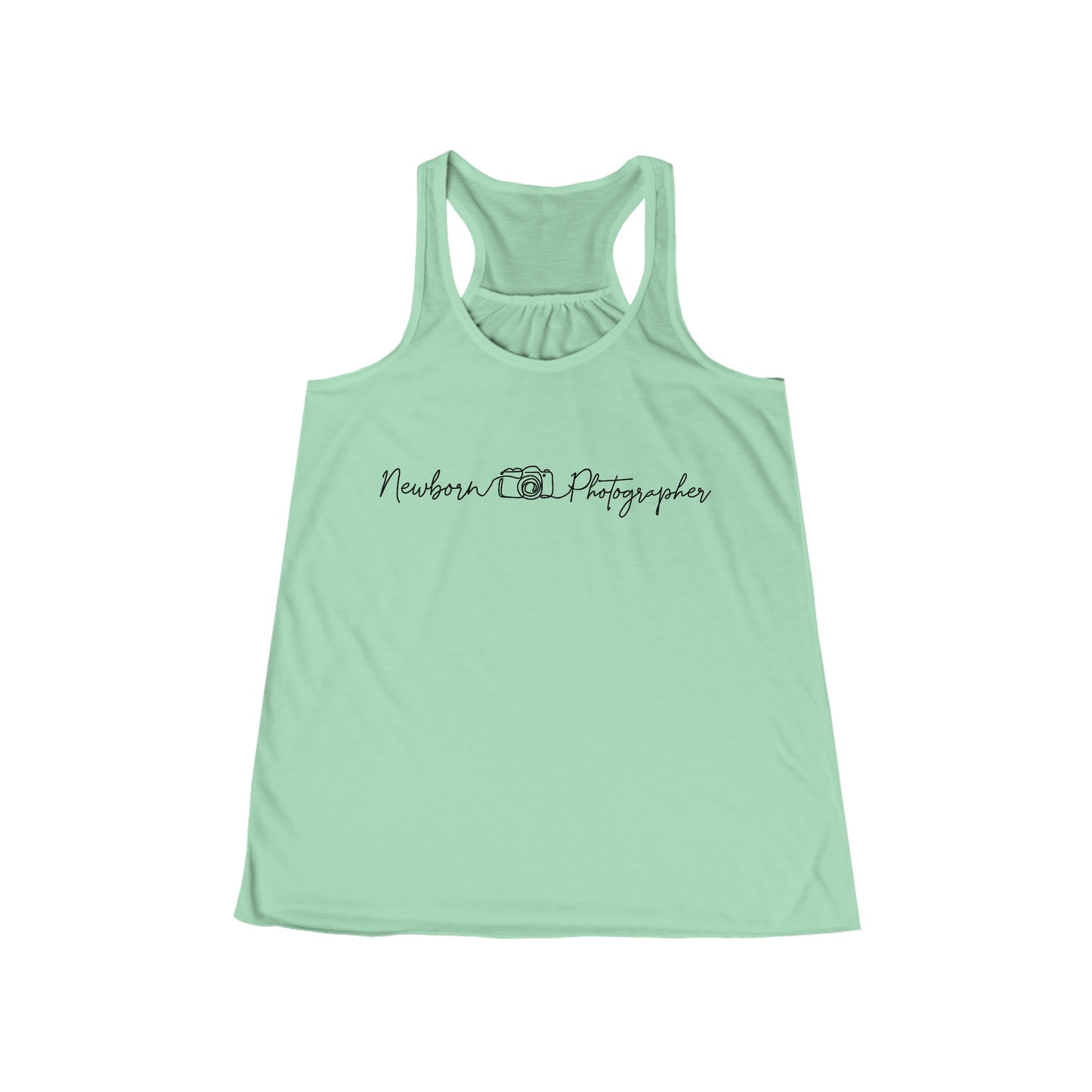 Custom Newborn Photographer Tank - Hand drawn, One Line